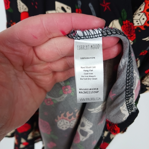 Current Mood Rockabilly Baby Wrap Dress - Picture 6 of 6